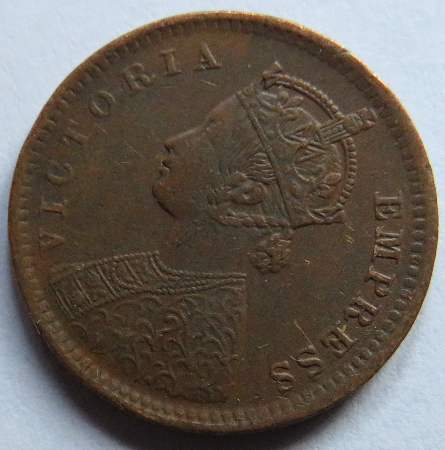 1886 Queen Victoria India 1/12th Anna Coin