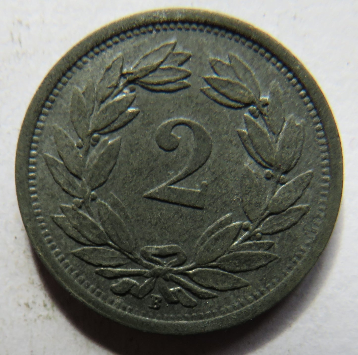 1945 Switzerland 2 Rappen Coin