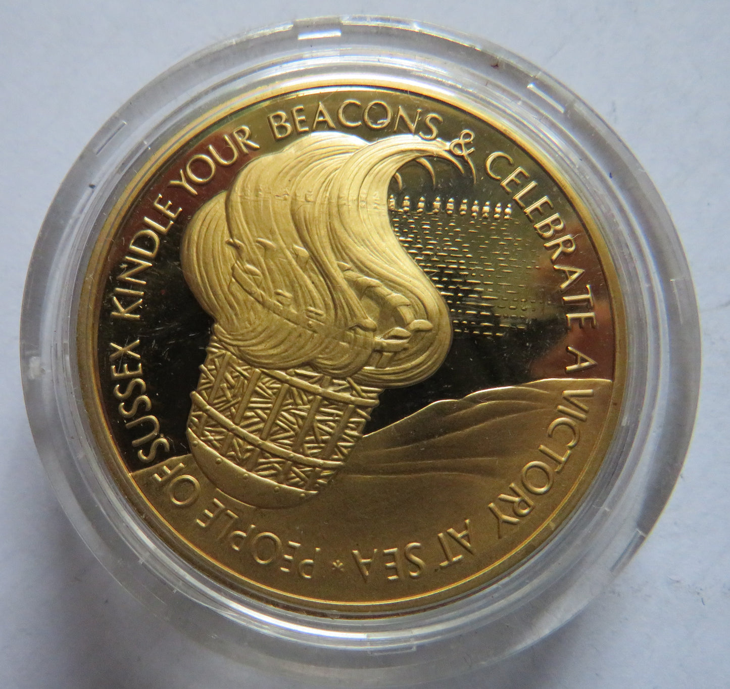 1588-1988 400th Anniversary of the Destruction of the Armada Commemorative Medal The Villagers of West Wittering