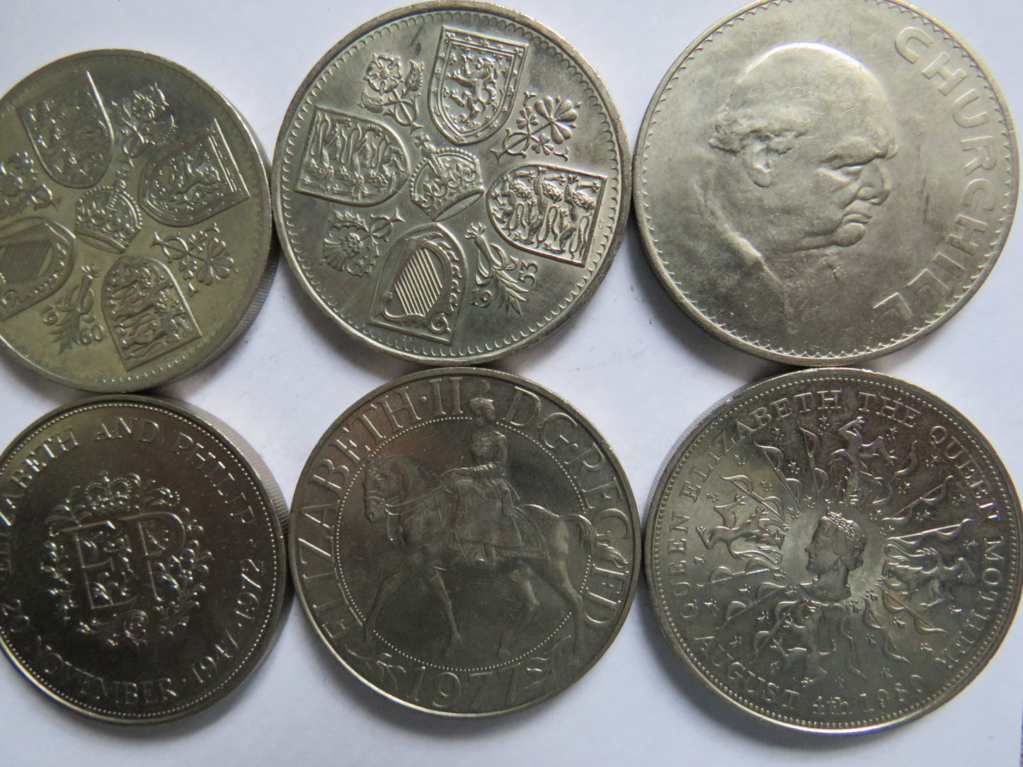 1951 - 1981 Great Britain Commemorative Crown Collection - Set of 8 Coins