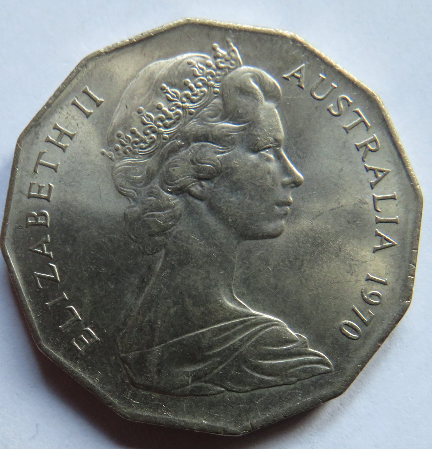 1970 Australia 50 Cents Coin Thomas Cook