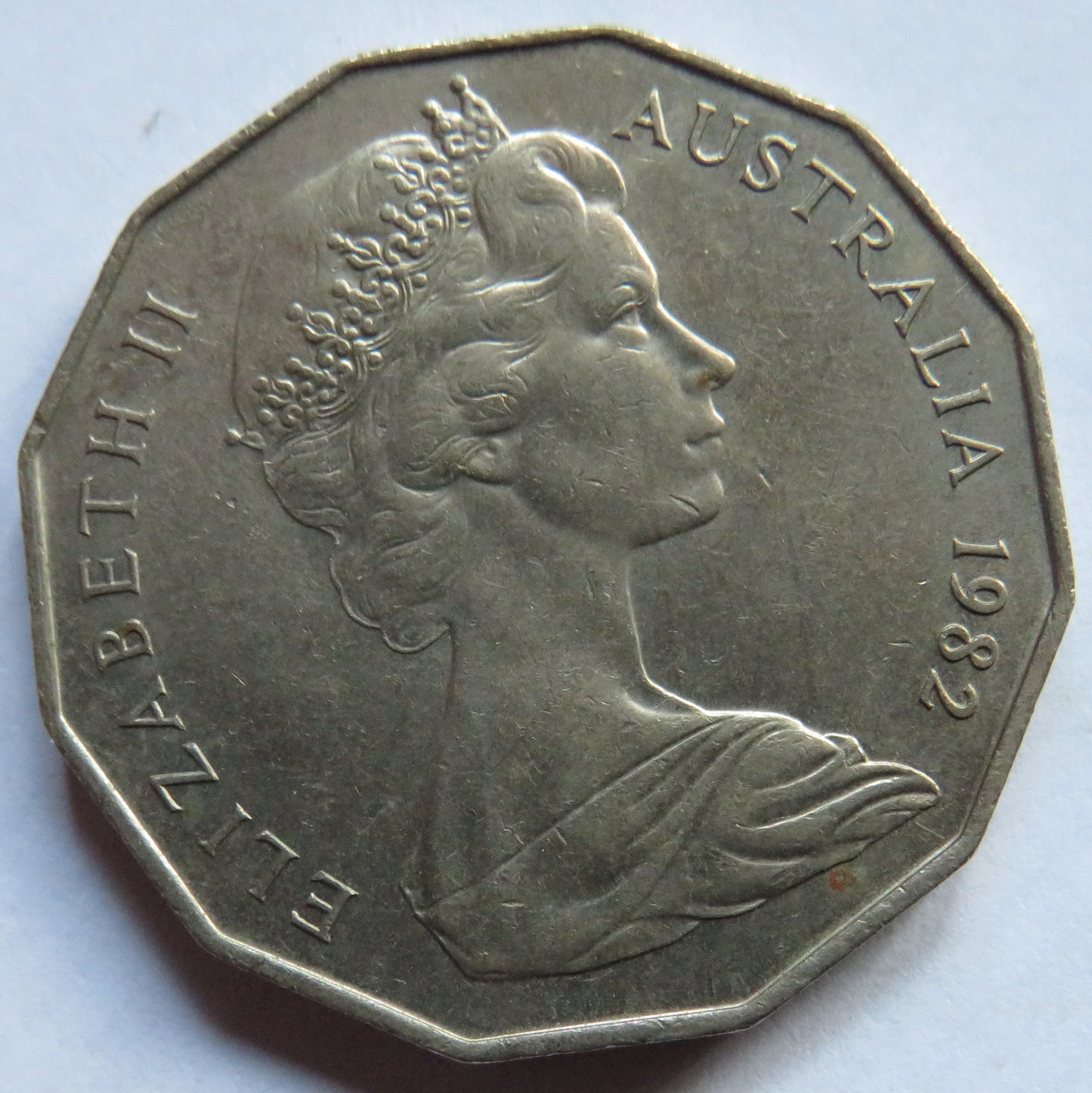 1982 Australia 50 Cents Coin XII Commonwealth Games Brisbane