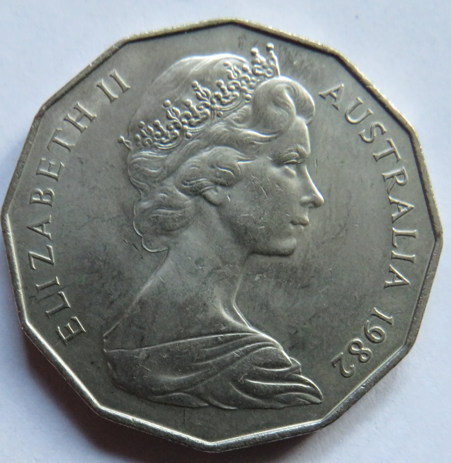 1982 Australia 50 Cents Coin XII Commonwealth Games Brisbane