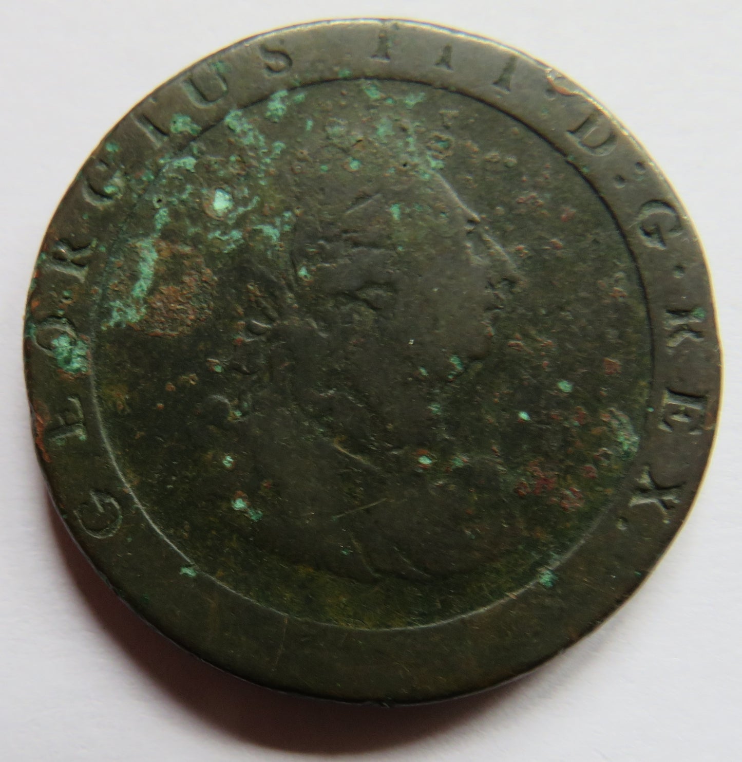 1797 King George III Cartwheel Penny Coin - Great Britain