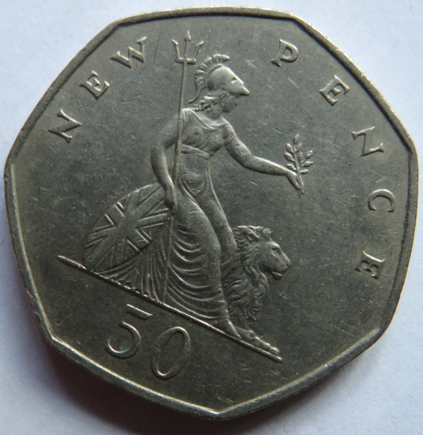 1969 Queen Elizabeth II 50p Fifty Pence Coin - Great Britain