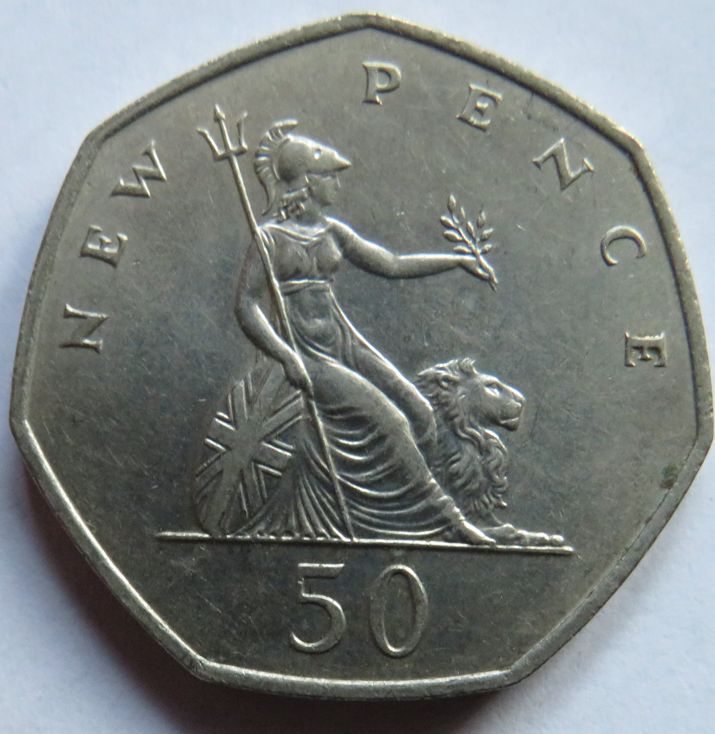 1969 Queen Elizabeth II 50p Fifty Pence Coin - Great Britain