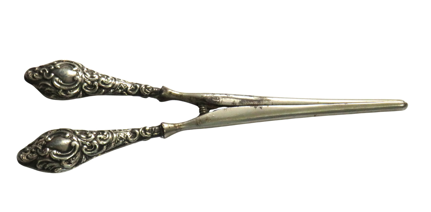 Antique Pair of Silver Handled Glove Stretchers Hallmarked Chester 1911