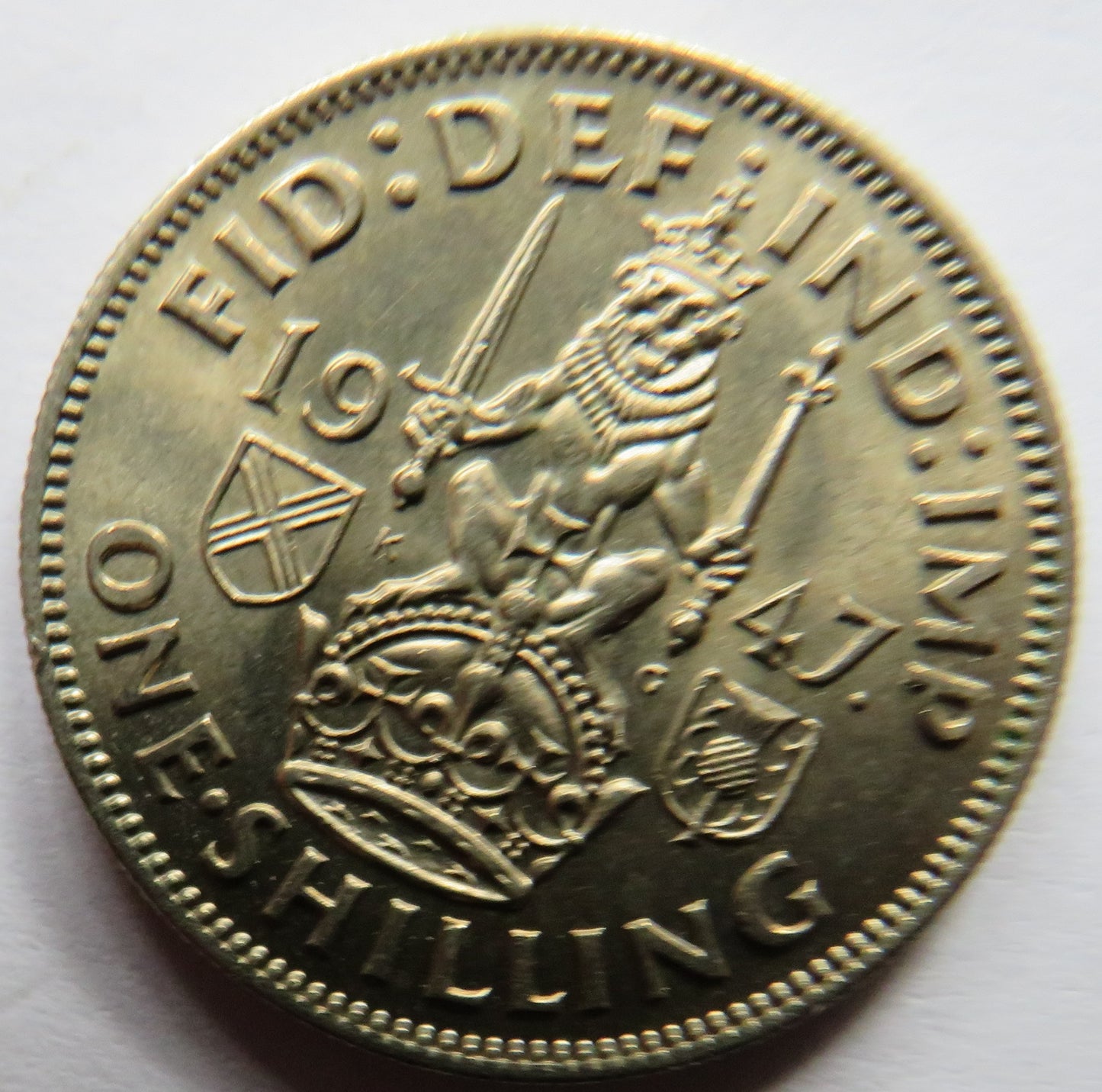1947 King George VI (Scottish) Shilling Coin In High Grade - Great Britain