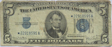Load image into Gallery viewer, 1934 D United States of America Silver Certificate $5 Banknote
