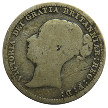 Load image into Gallery viewer, 1880 Queen Victoria Young Head Silver Sixpence Coin - Great Britain
