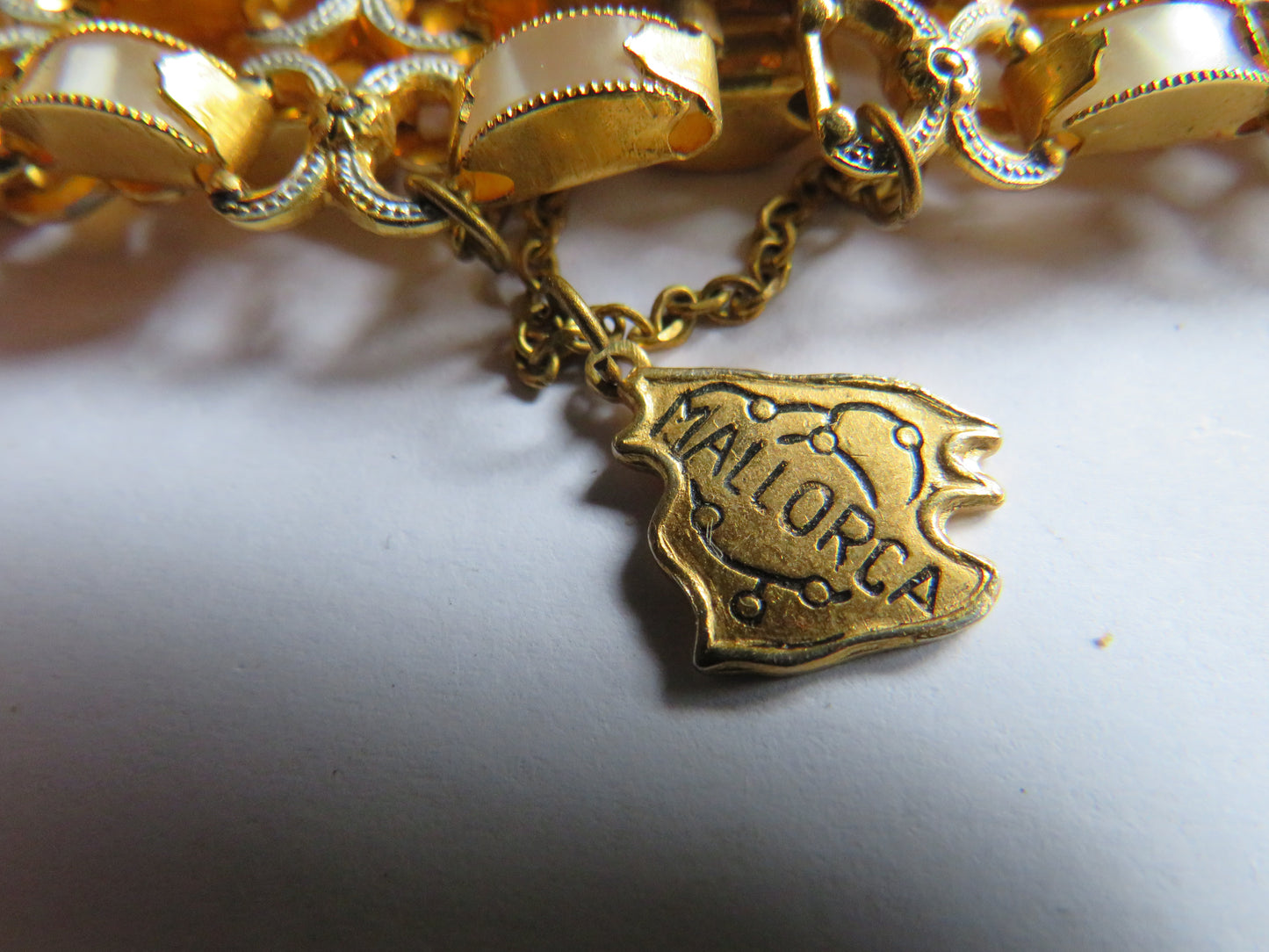 Vintage Mallorca Damascene Triple Row Bracelet