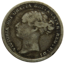 Load image into Gallery viewer, 1881 Queen Victoria Young Head Silver Sixpence Coin - Great Britain
