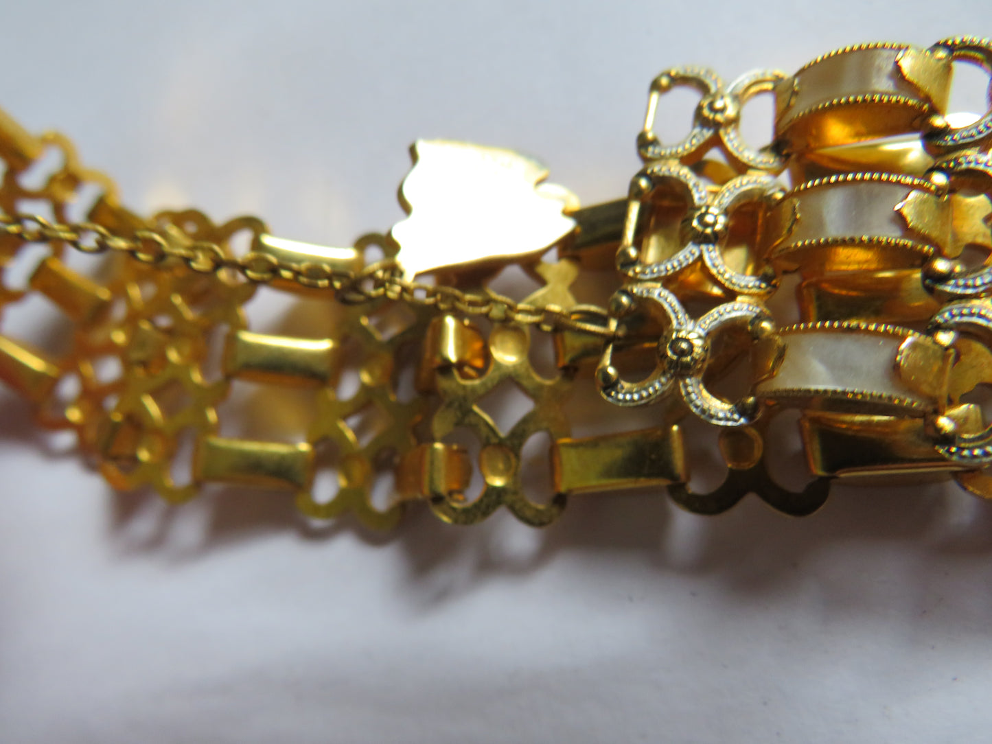 Vintage Mallorca Damascene Triple Row Bracelet