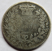 Load image into Gallery viewer, 1866 Queen Victoria Young Head Silver Sixpence Coin - Great Britain
