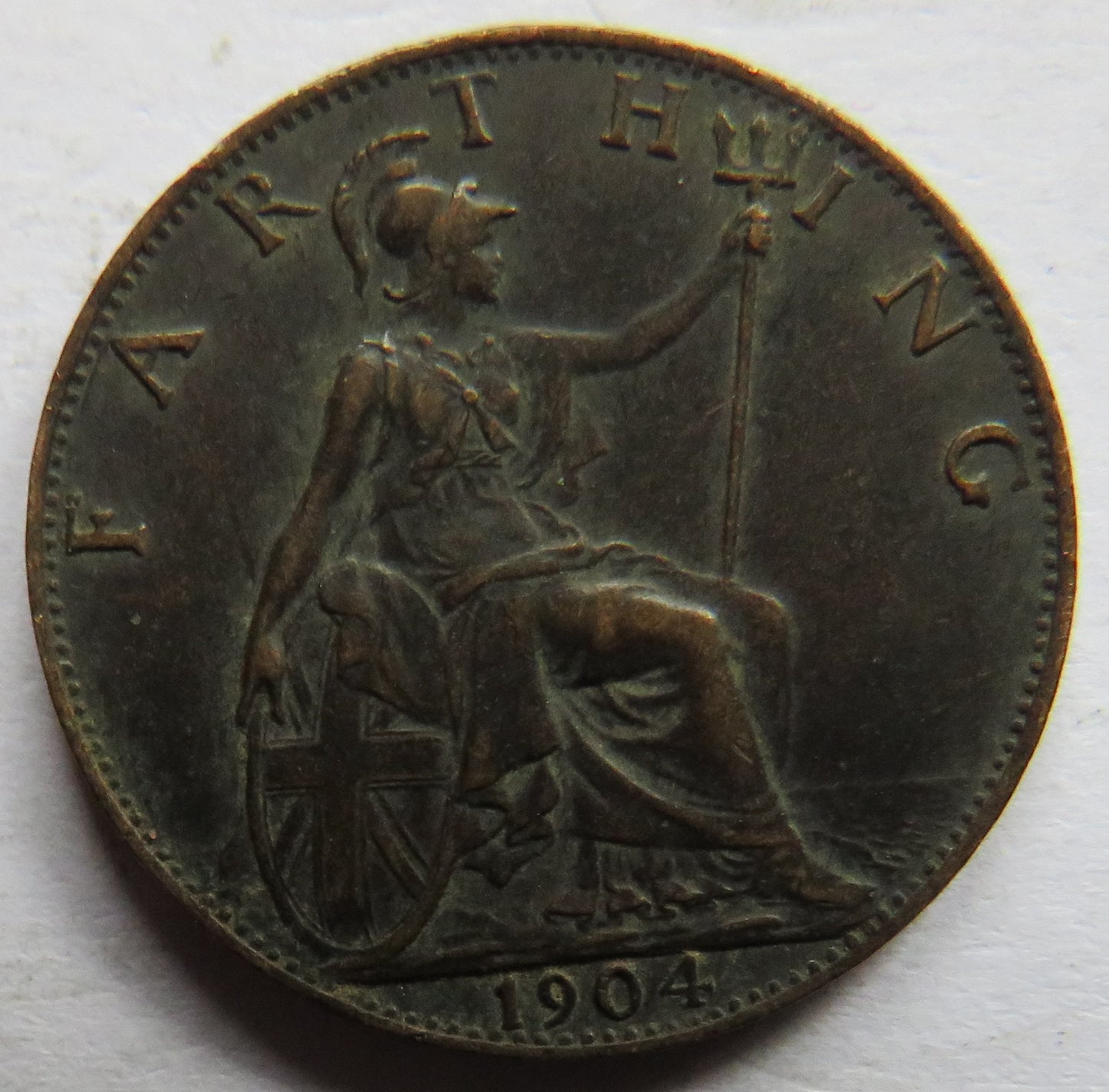 1904 King Edward VII Farthing Coin - Great Britain