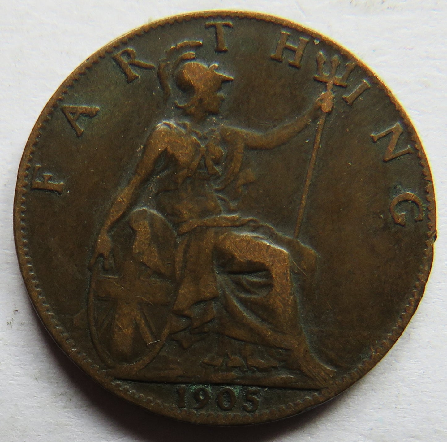1905 King Edward VII Farthing Coin - Great Britain