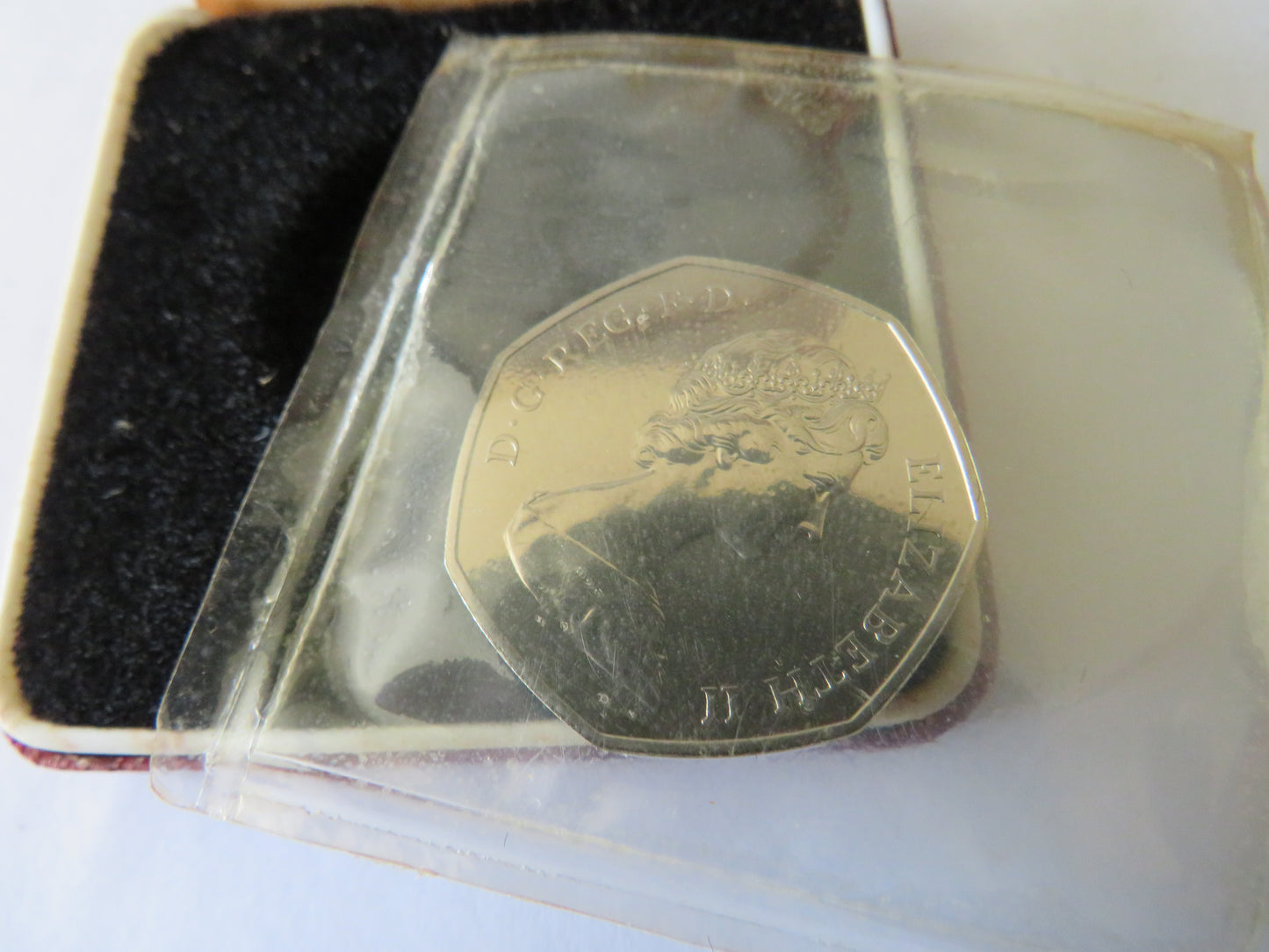 1973 Great Britain 50p Fifty Pence Accession To European Union Cased Coin