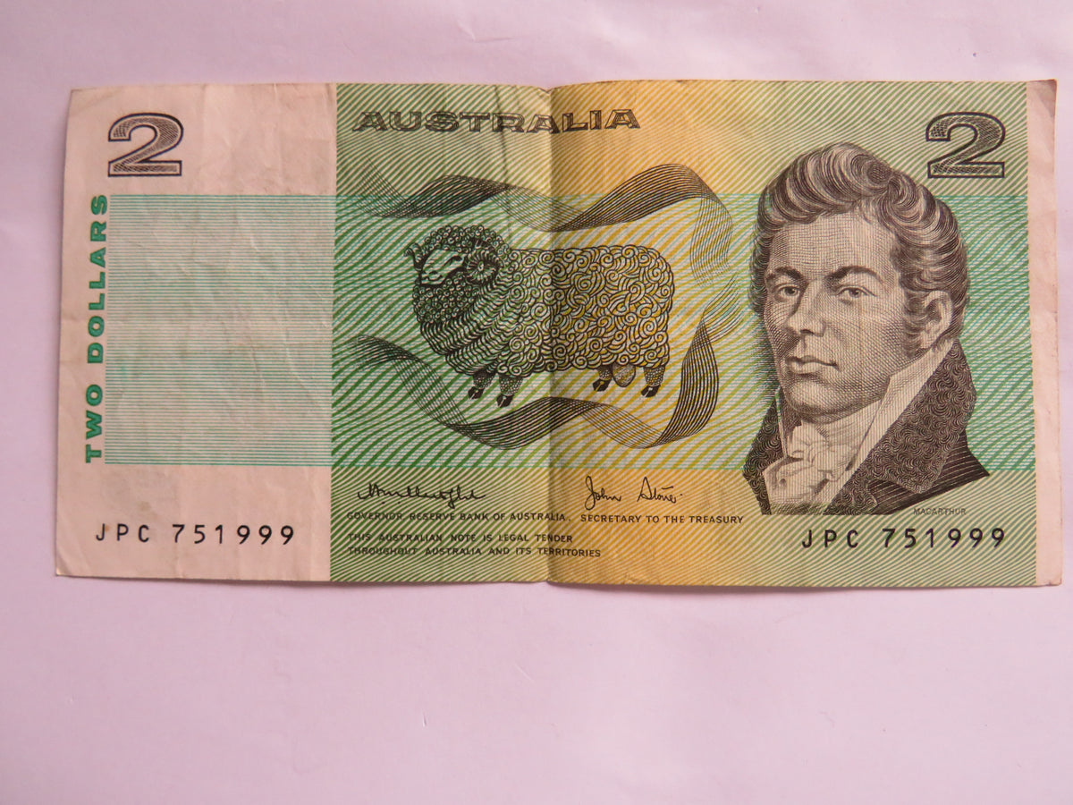 Australia $2 Two Dollars Banknote