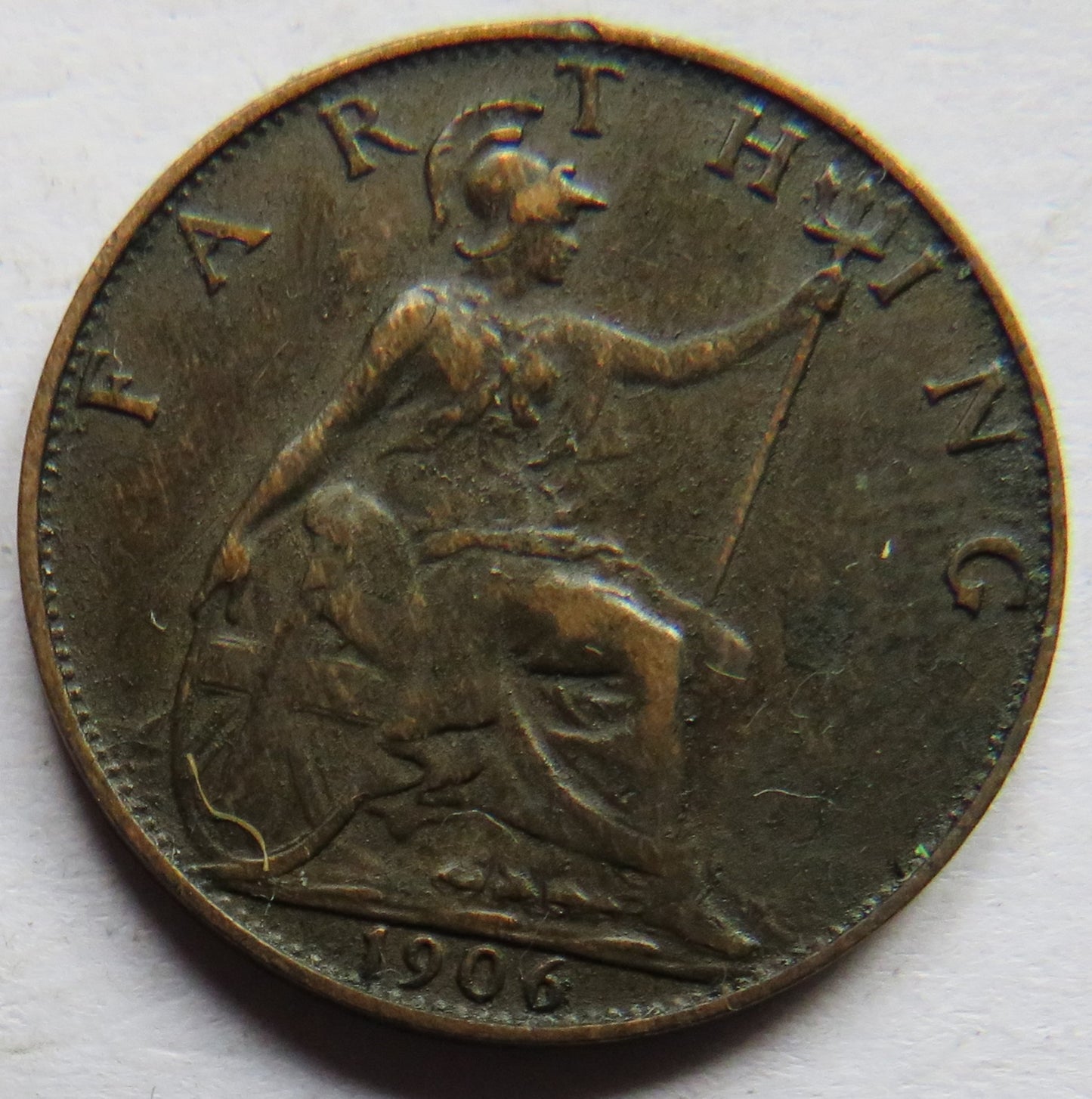 1906 King Edward VII Farthing Coin - Great Britain