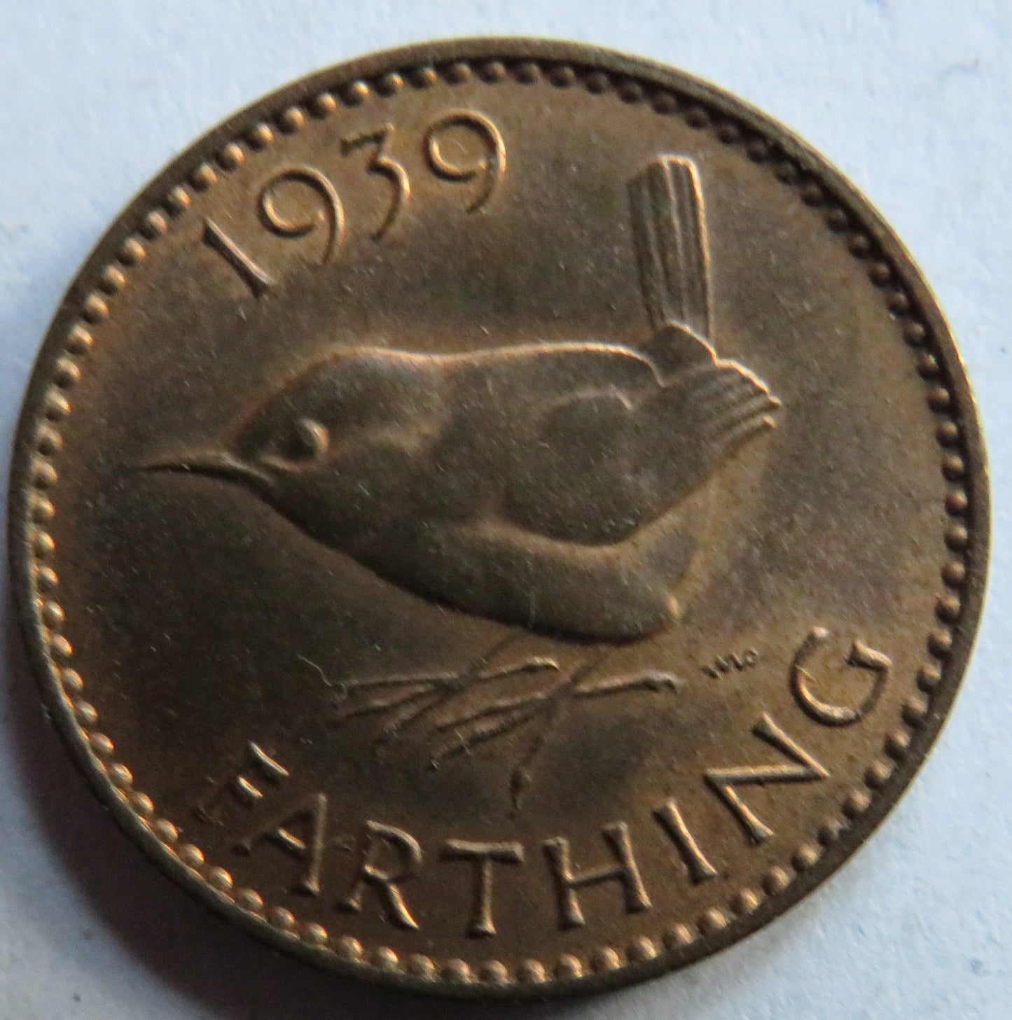 1939 King George VI Farthing Coin In High Grade - Great Britain