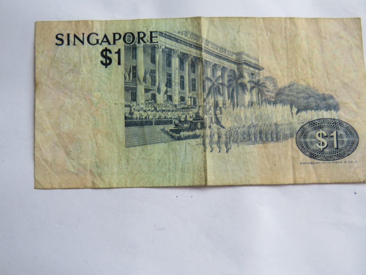 Singapore $1 One Dollar Banknote