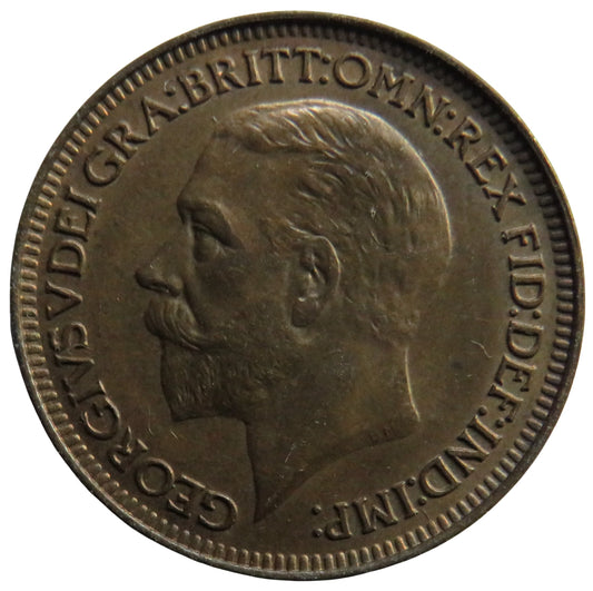 1927 King George V Farthing Coin In Higher Grade - Great Britain