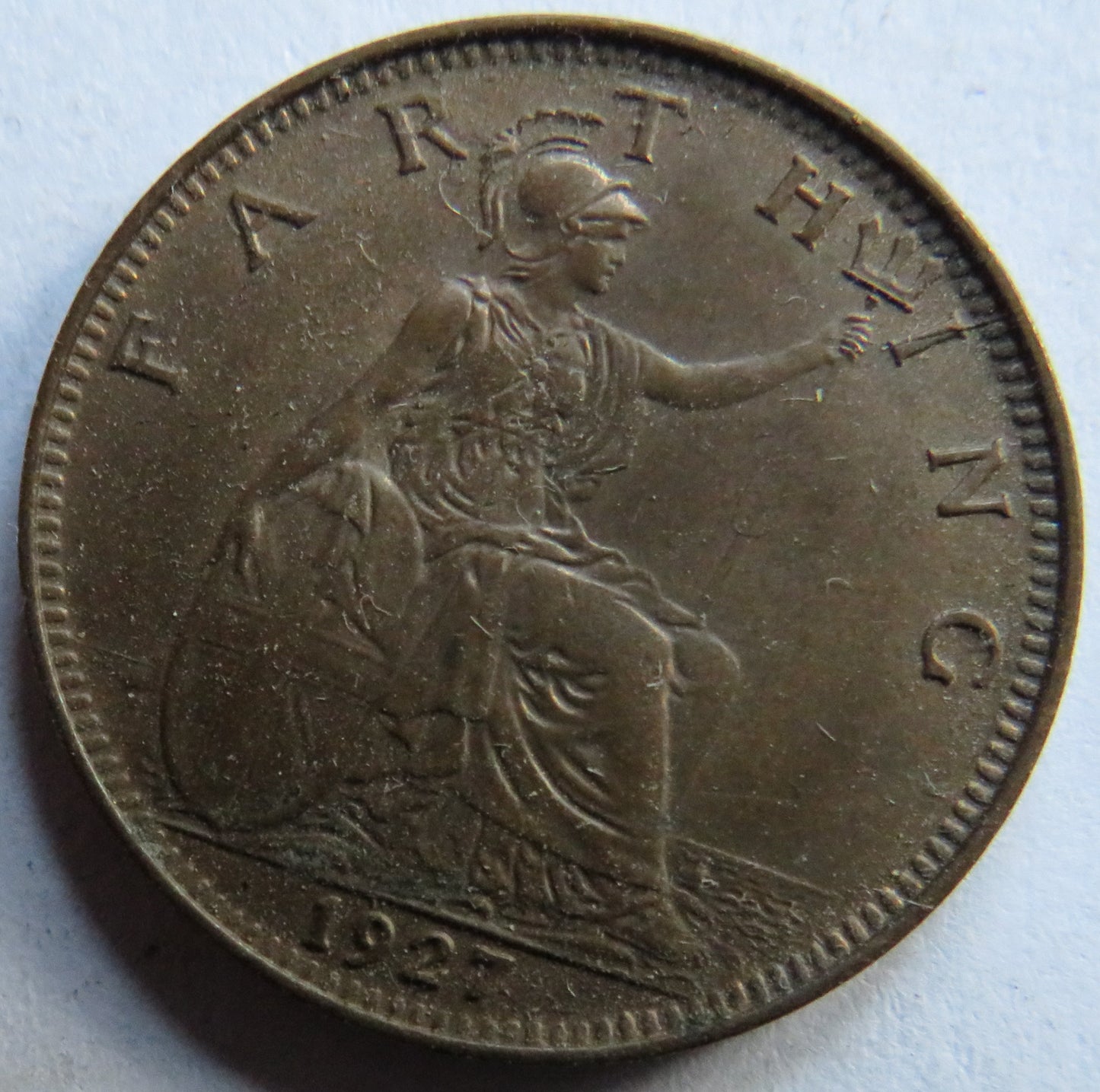 1927 King George V Farthing Coin In Higher Grade - Great Britain