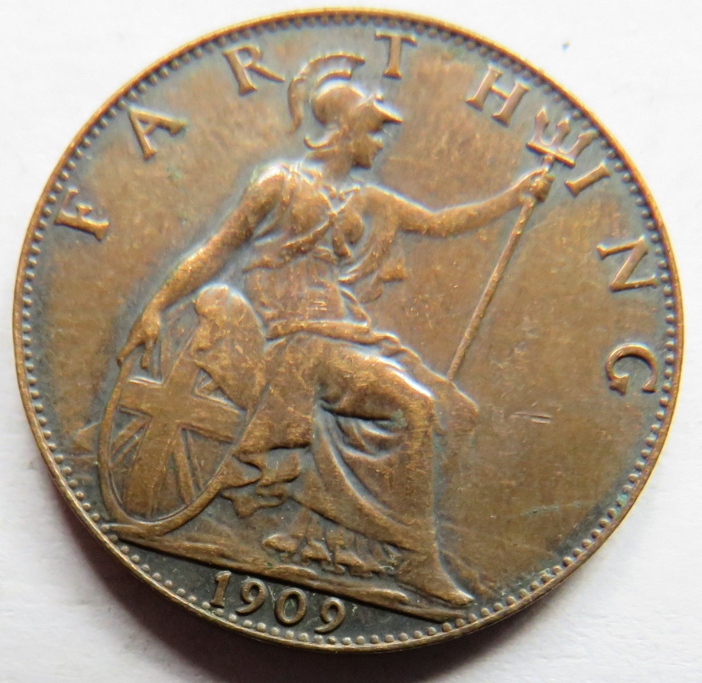1909 King Edward VII Farthing Coin - Great Britain