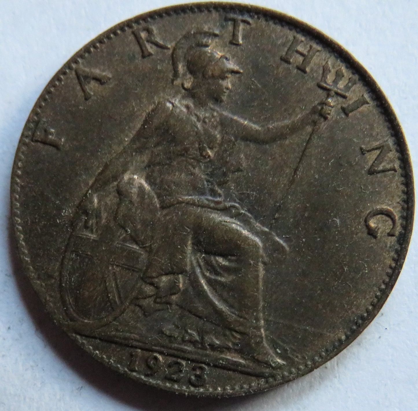 1923 King George V Farthing Coin In Higher Grade - Great Britain