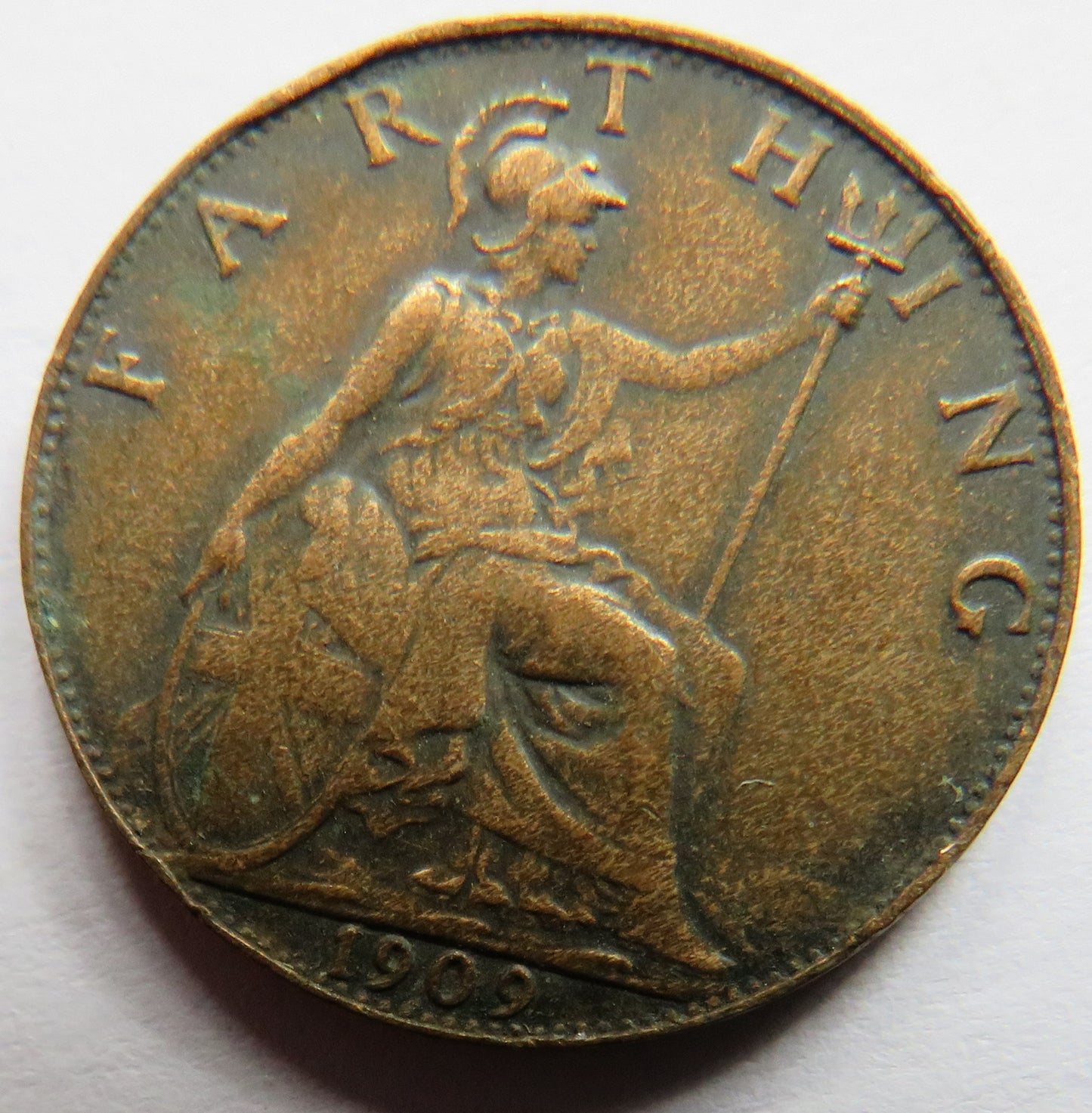 1909 King Edward VII Farthing Coin - Great Britain