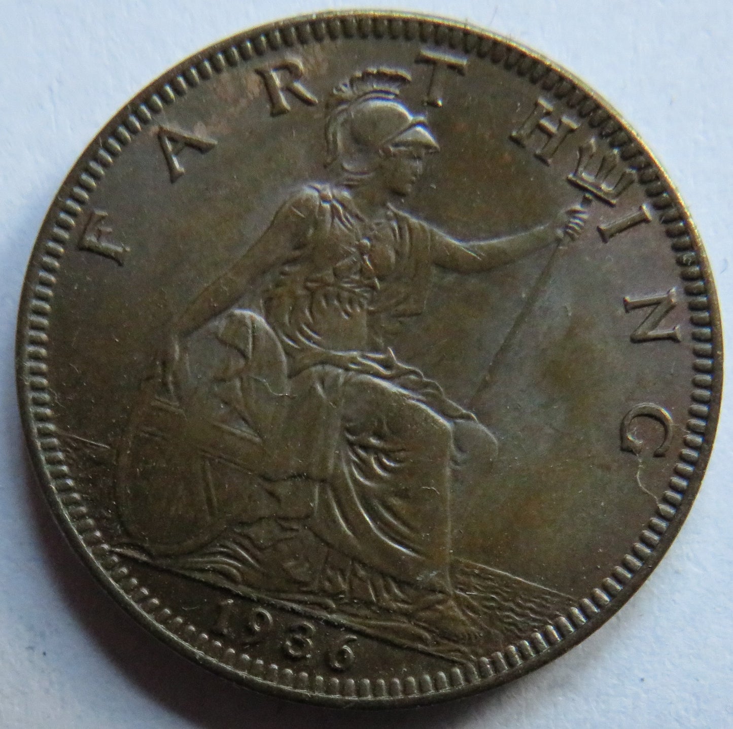 1927 King George V Farthing Coin In Higher Grade - Great Britain
