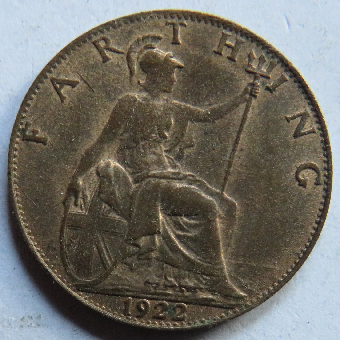 1922 King George V Farthing Coin In Higher Grade - Great Britain