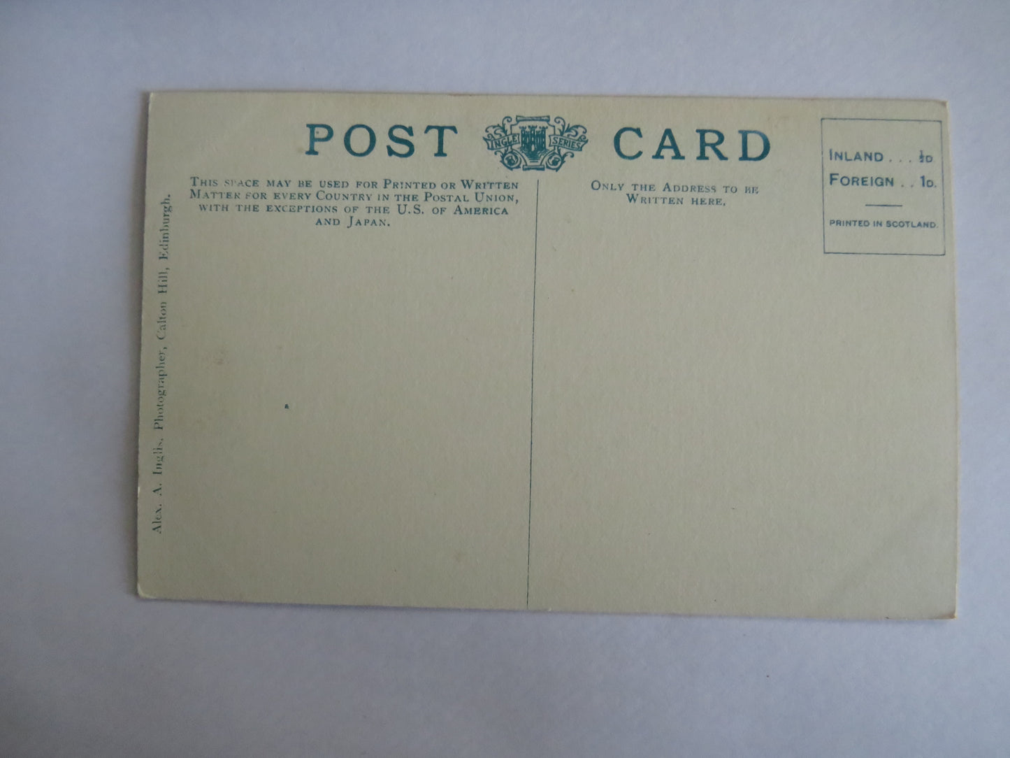Vintage Postcard of Banqueting Hall, Edinburgh Castle