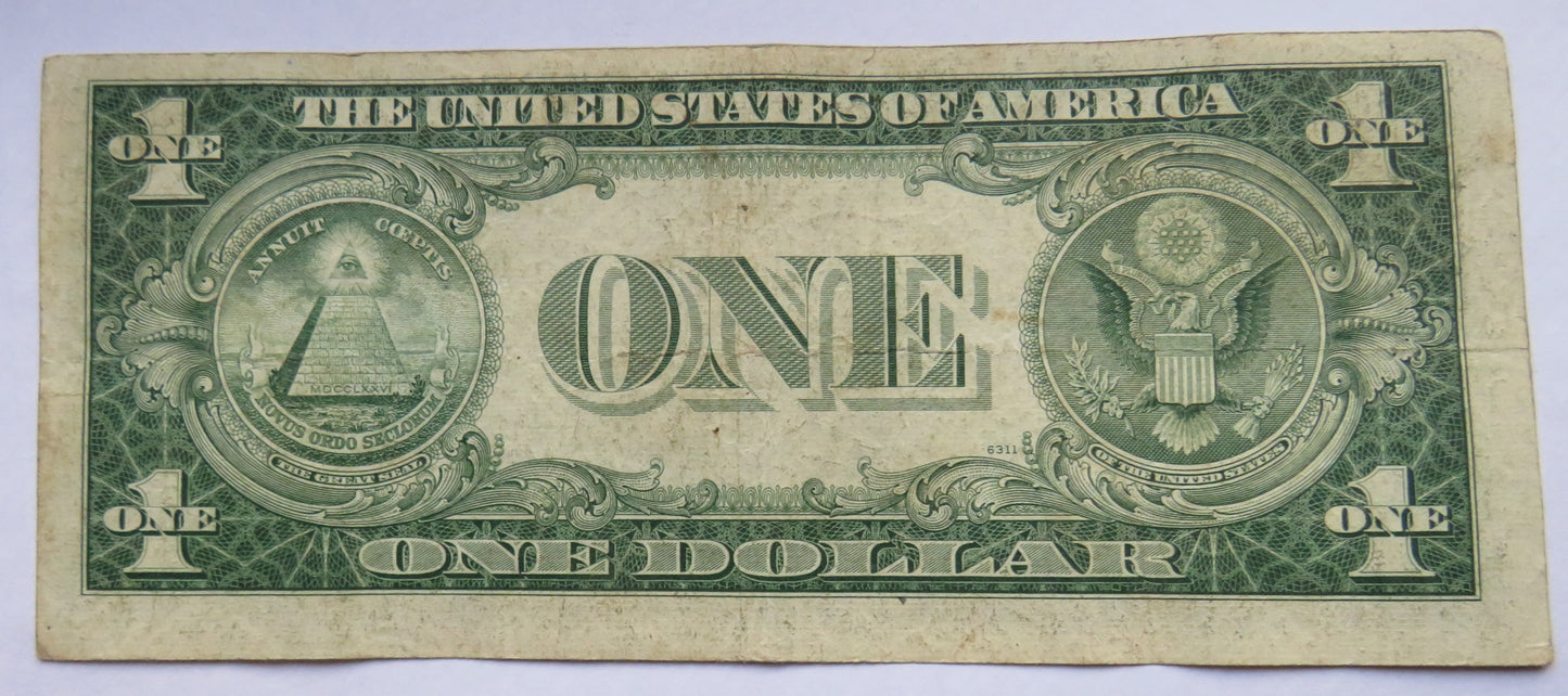 1935 E United States of America Silver Certificate $1 Banknote