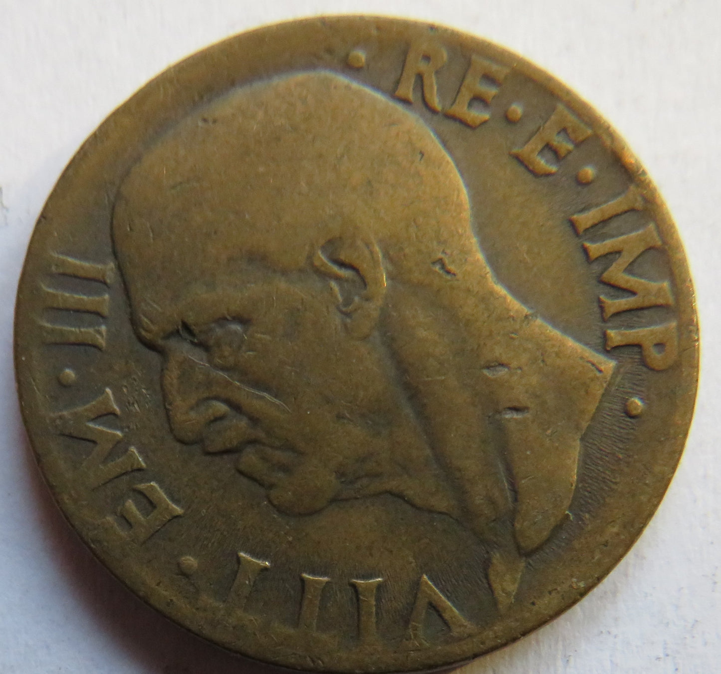 1940 Italy 10 Centesimi Coin