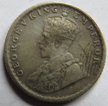 Load image into Gallery viewer, 1918 King George V India Silver 1/4 Rupee Coin

