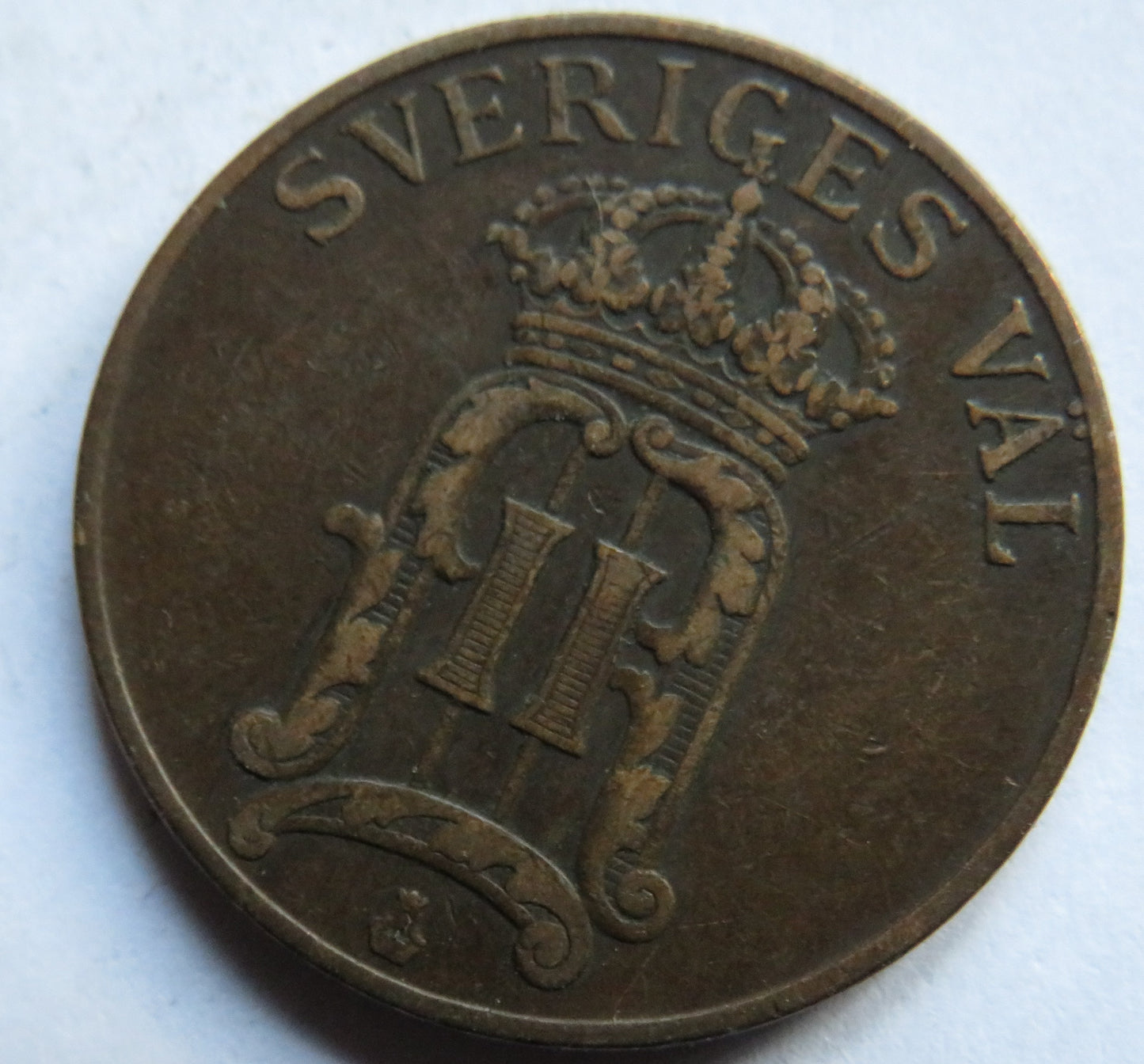 1907 Sweden 5 Ore Coin