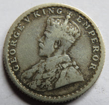 Load image into Gallery viewer, 1912 King George V India Silver 1/4 Rupee Coin
