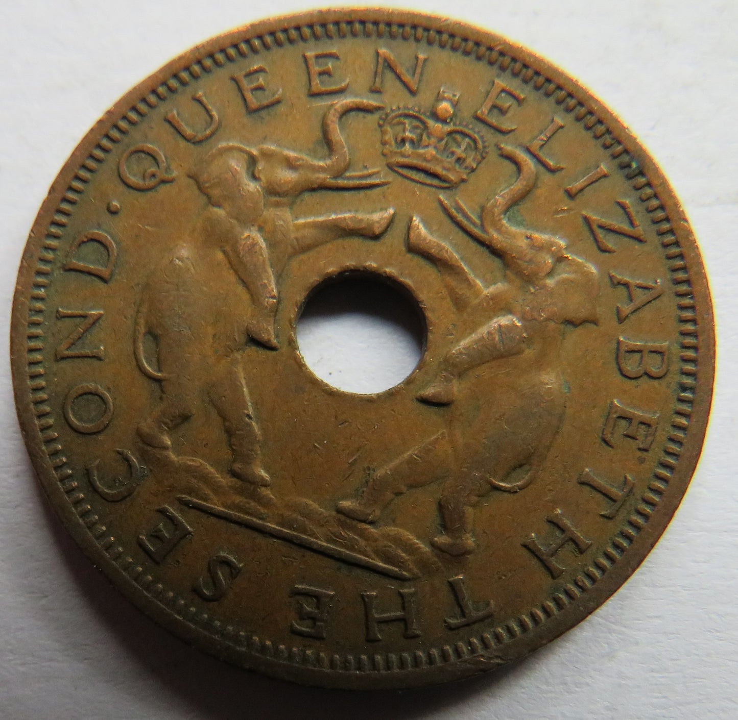 1963 Rhodesia and Nyasaland One Penny Coin
