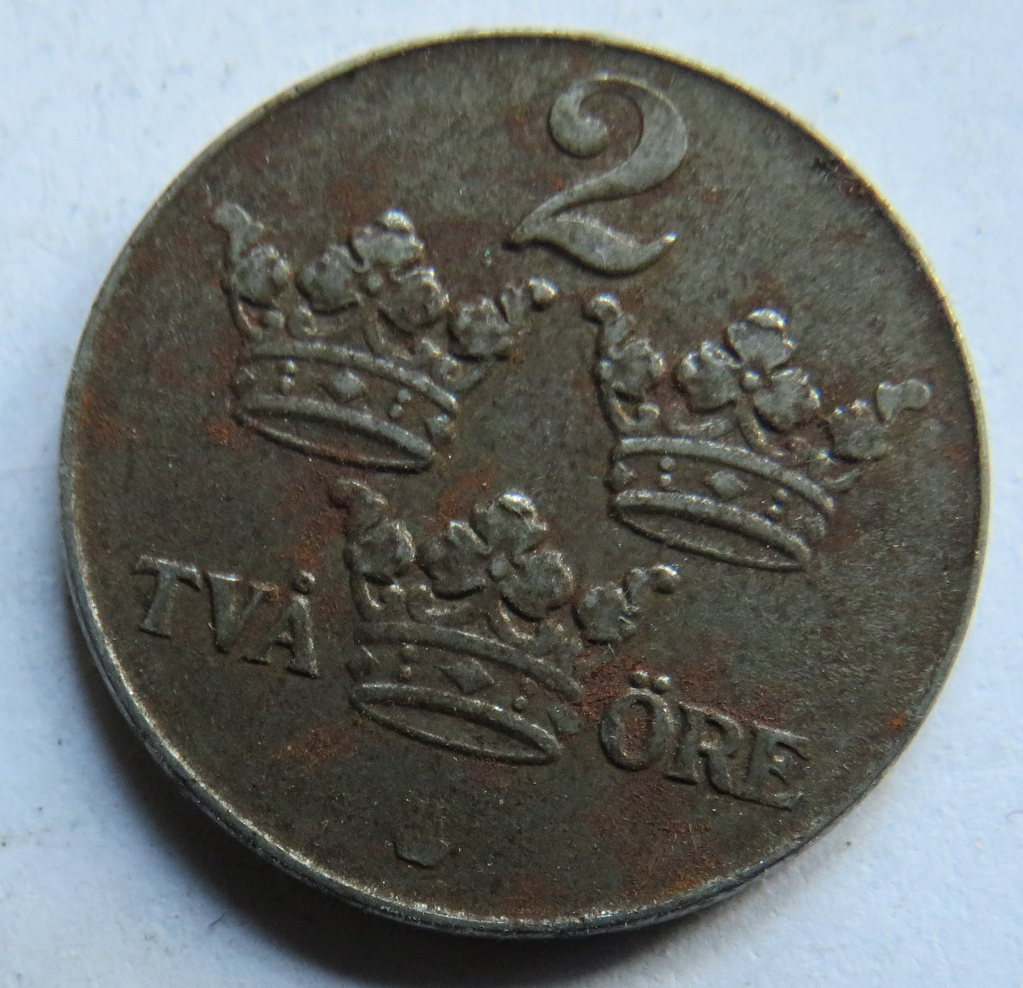 1942 Sweden 2 Ore Coin