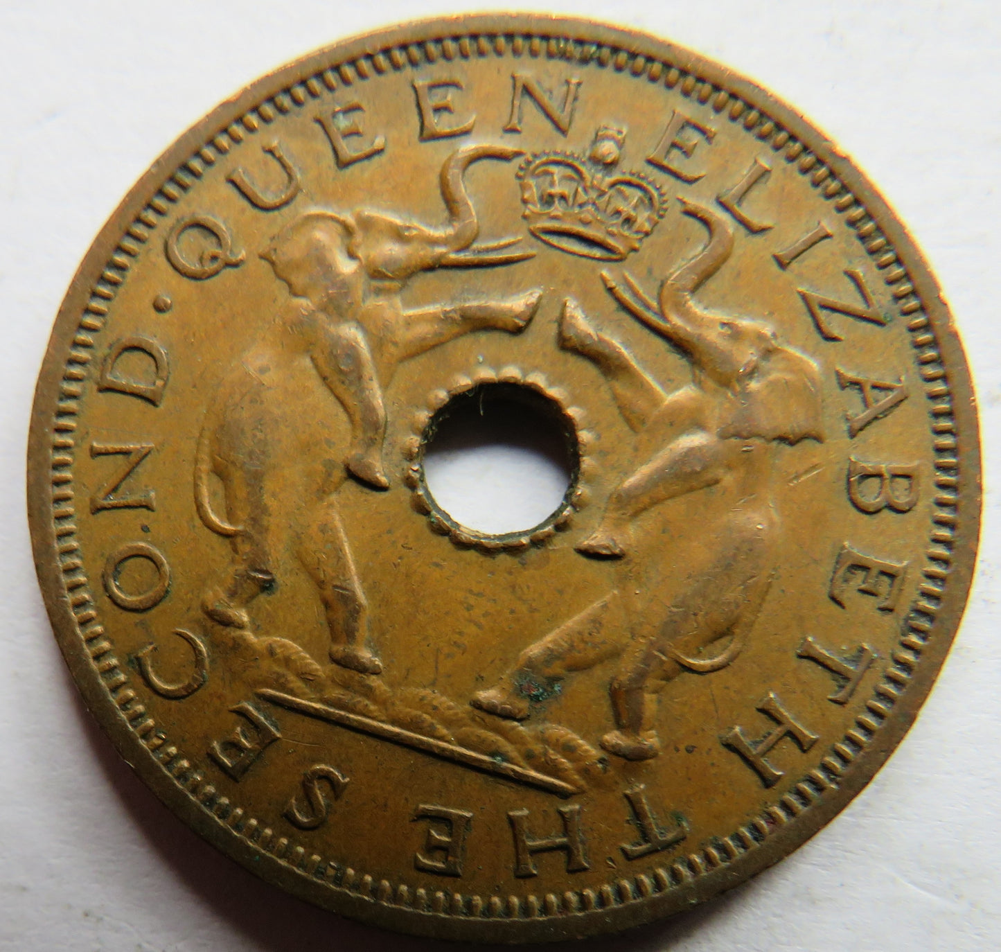 1963 Rhodesia and Nyasaland One Penny Coin