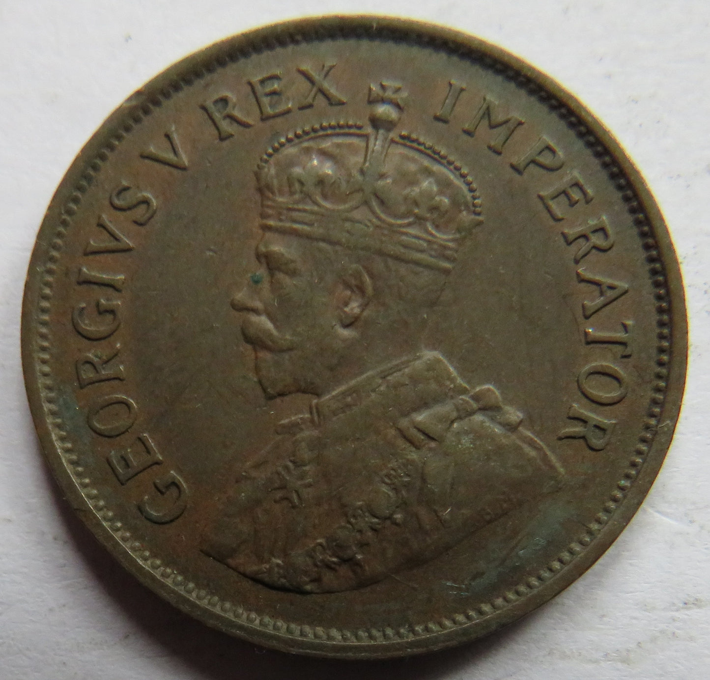 1934 King George V South Africa Halfpenny Coin