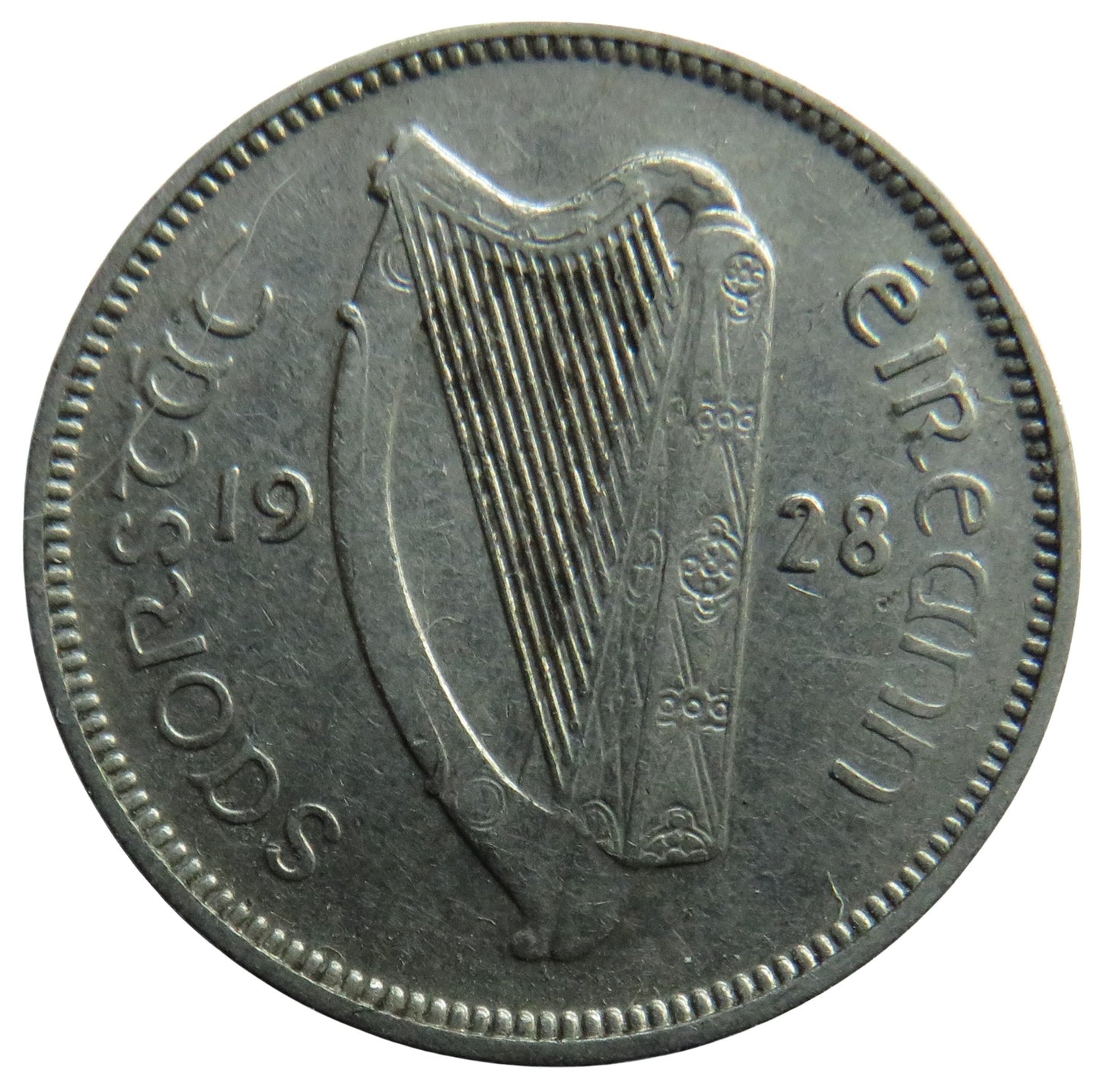 1928 Ireland Sixpence Coin