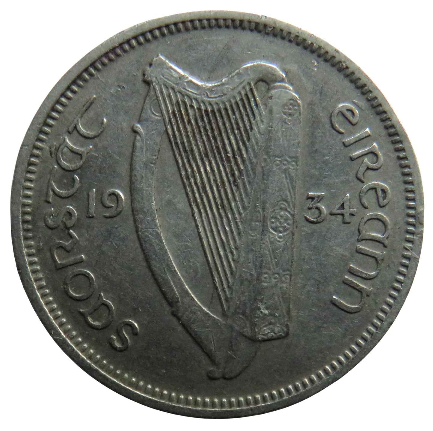 1934 Ireland Sixpence Coin