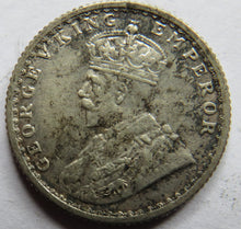 Load image into Gallery viewer, 1917 King George V India Silver 1/4 Rupee Coin
