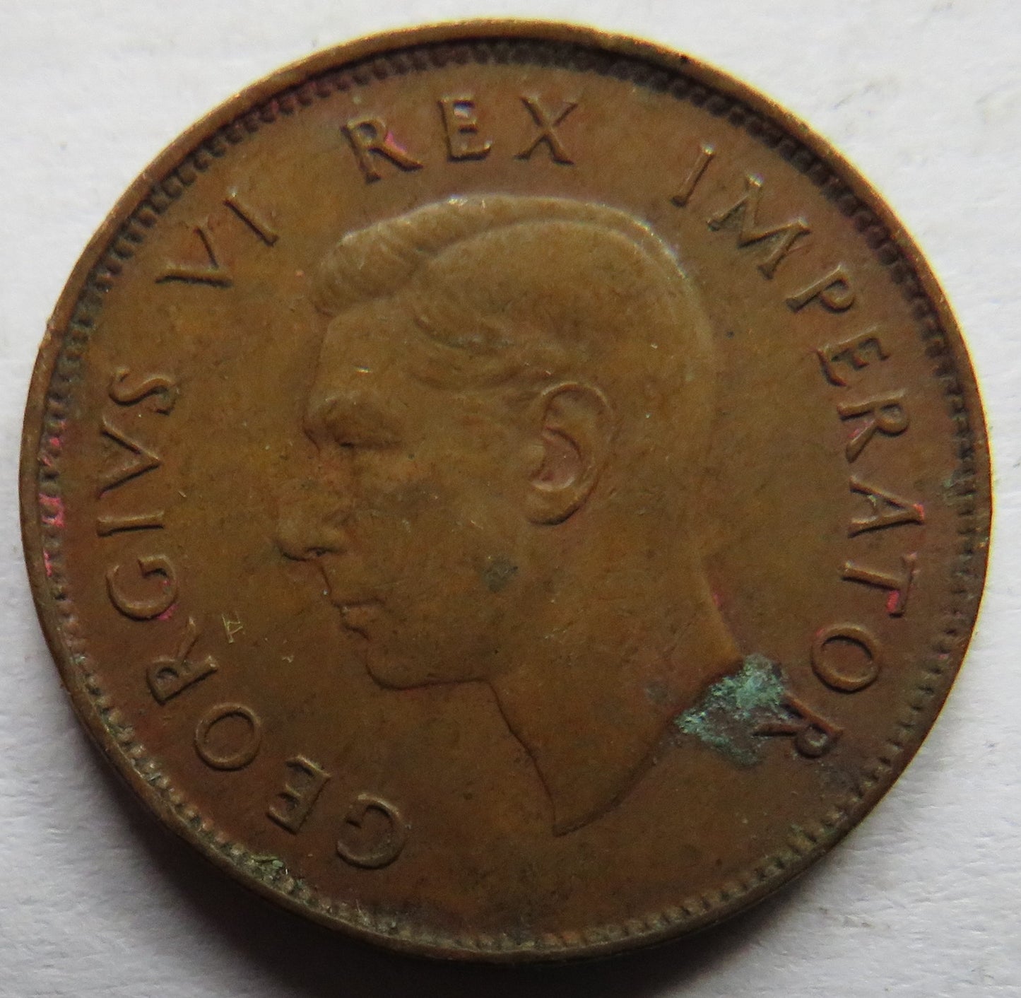 1944 King George VI South Africa 1/4d Farthing Coin