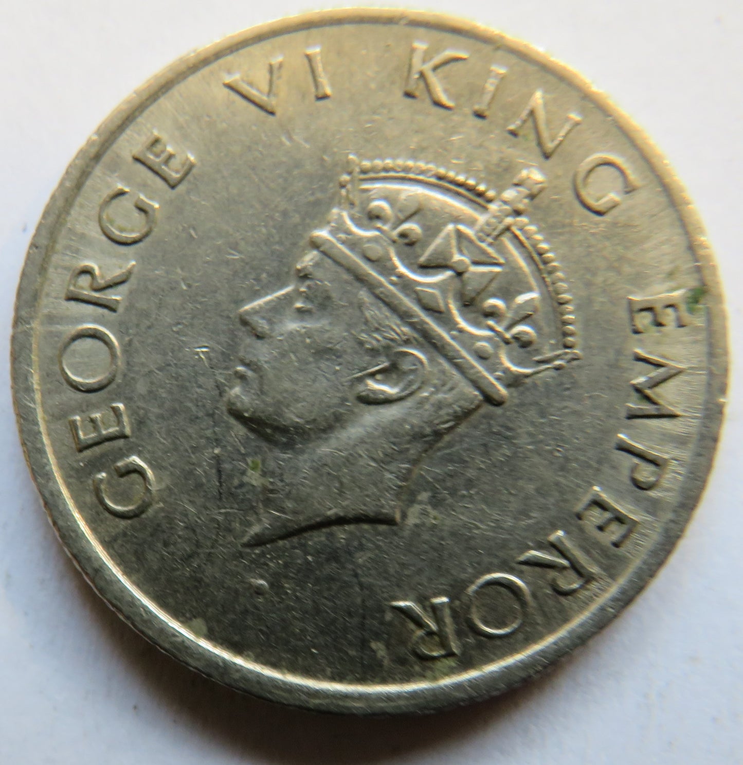 1946 King George VI India 1/2 Half Rupee Coin