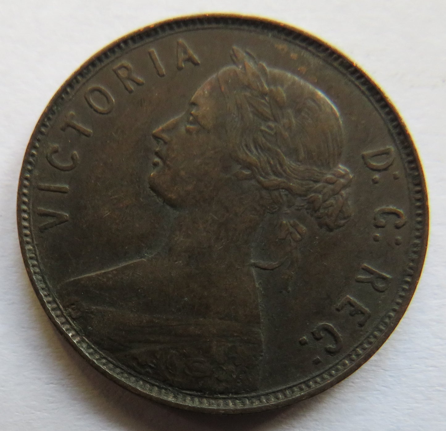 1880 Queen Victoria Newfoundland One Cent Coin