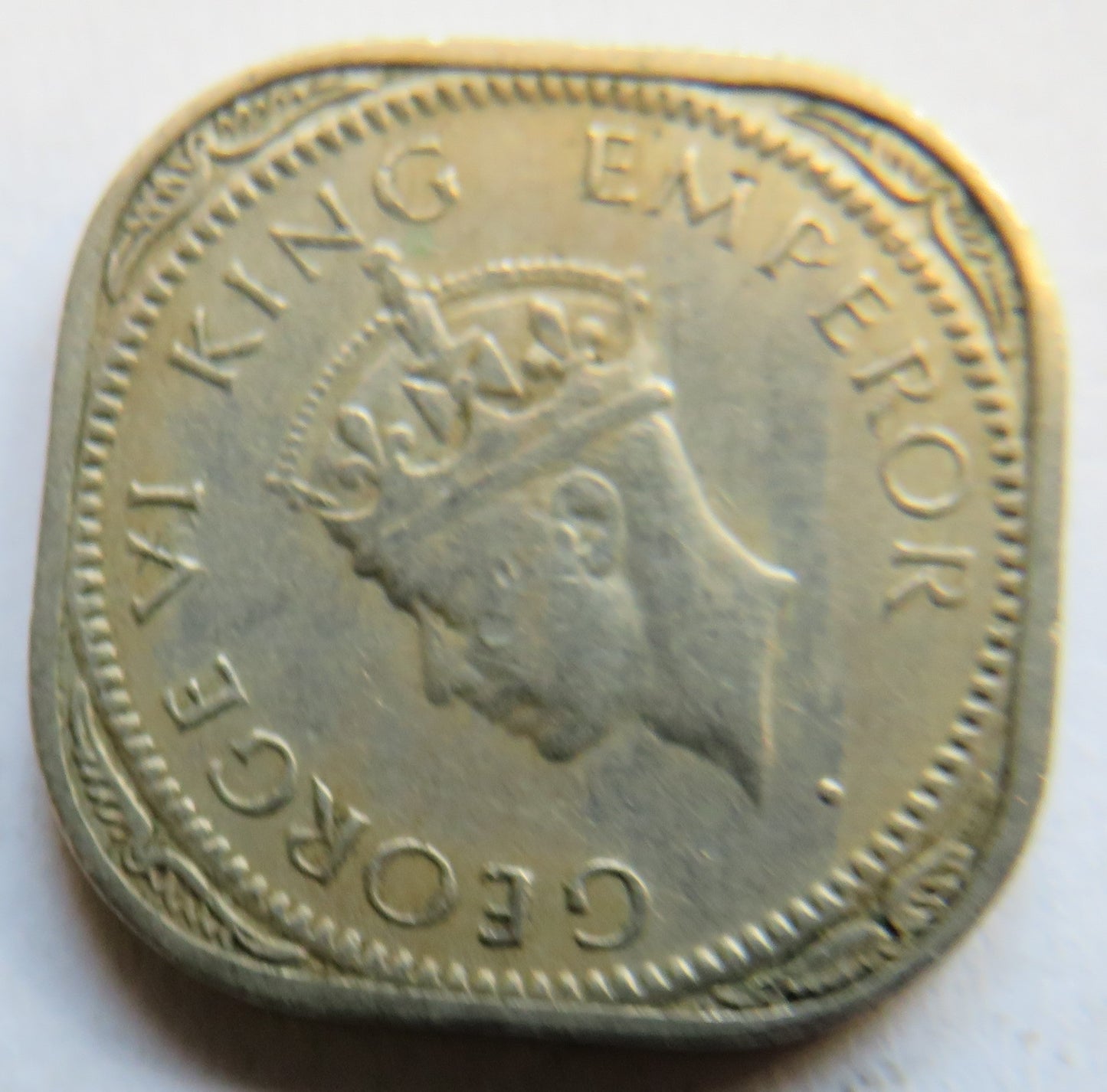 1946 King George VI India 1/2 Anna Coin