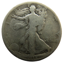 Load image into Gallery viewer, 1918 USA Walking Liberty Silver $1/2 Half-Dollar Coin
